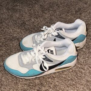 Nike White and Teal Athletic Shoes